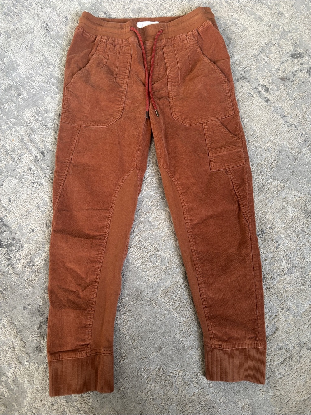Anthropologie women’s Rust Corduroy Jogger Pants